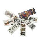 Набор тату в веере "Черепа" 6 листов 8х24 см - Фото 2