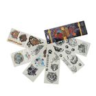 Набор тату в веере "Волки и тигры" 6 листов 8х24 см - Фото 2