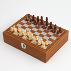 Набор 6 в 1: фляжка 8 oz, воронка, штопор, 2 стопки, шахматы - фото 15983290