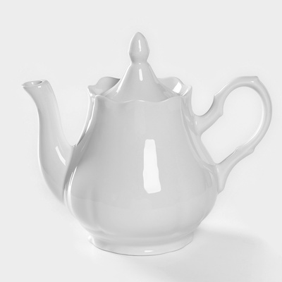 Чайник фарфоровый «Романс», 1,75 л, цвет белый