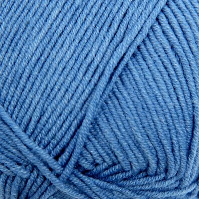 Пряжа "Cotton Gold" 55% хлопок, 45% акрил, 330м/100гр (236 синий электрик)