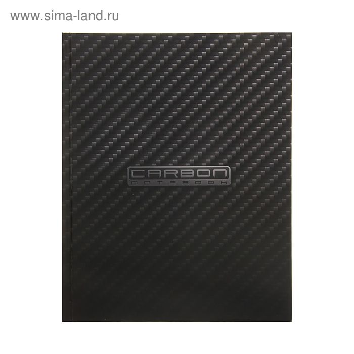 

Бизнес-блокнот в твердой обложке А5 80л CarbonStyle, 5-цветный блок