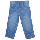 Брюки для девочки джинсовые, рост 104 см (56), цвет голубой, деним (арт. CK 7J035) - Фото 1