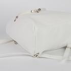 Рюкзак молодёжный, отдел на молнии, наружный карман, цвет белый - Фото 3