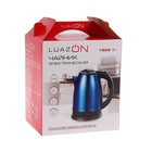Чайник электрический Luazon LSK-1802, металл, 1.8 л, 1500 Вт, красный - Фото 6