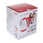 Чайник электрический "Luazon" LSK-1807, 1.8 л, 1500 Вт, красный - Фото 6