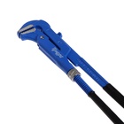 Ключ трубный рычажный ТУНДРА, плоский зажим 90°, раскрытие до 35 мм, №1, 1" - Фото 5