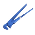 Ключ трубный рычажный ТУНДРА, плоский зажим 90°, раскрытие до 35 мм, №1, 1" - Фото 2