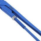 Ключ трубный рычажный ТУНДРА, плоский зажим 90°, раскрытие до 35 мм, №1, 1" - Фото 4