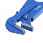 Ключ трубный рычажный ТУНДРА, плоский зажим 90°, раскрытие до 50 мм, №2, 1 1/2" - Фото 4