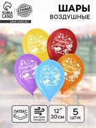Воздушные шары латексные 12", «Последний звонок», 5 шт. - Фото 1
