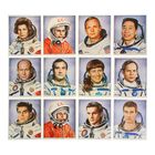 Набор плакатов "Великий космос. Знаменитые космонавты" 12 шт., А4 - Фото 2