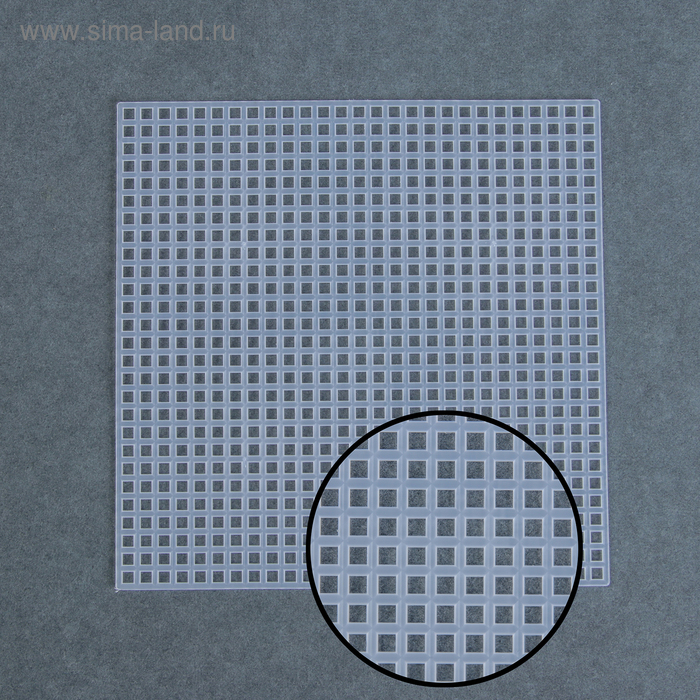 Канва для вышивания, 10,7 × 10,7 см, цвет белый - Фото 1