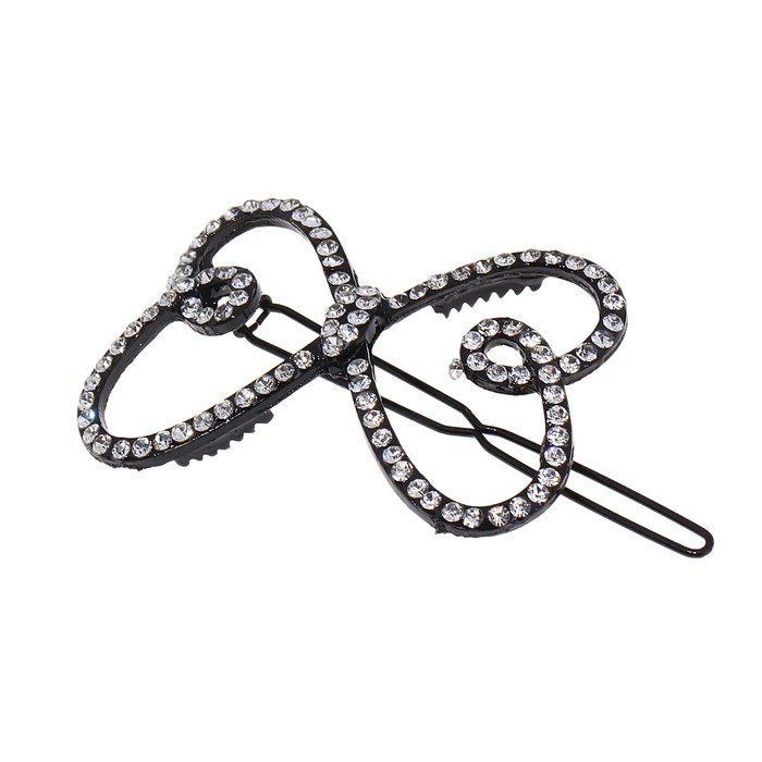 невидимка для волос"Мерцание" бабочка завитушка - Фото 1