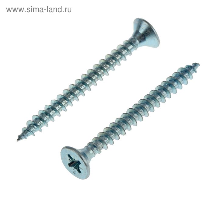 Саморезы универсальные TECH-KREP, ШУц, 5х50 мм, цинк, потай, 4000 шт. - Фото 1