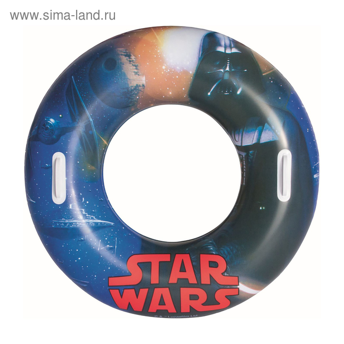 Круг для плавания 91 см с ручками "Звёздные войны", МИКС от 10 лет - Фото 1