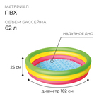 Бассейн надувной Bestway «Радуга», 102×25 см, от 2 лет, 51104 - Фото 2