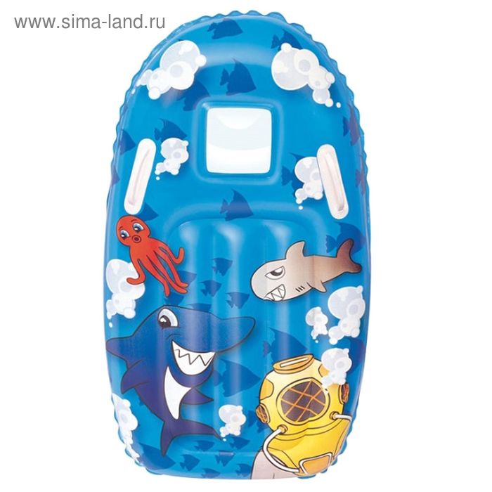 Доска надувная для плавания с ручками, от 3-8 лет, МИКС - Фото 1