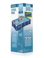 Бассейн каркасный Bestway Steel Pro 56424, 400×211×81 см, фильтр-насос, прямоугольный - Фото 14