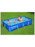 Бассейн каркасный Bestway Steel Pro 56424, 400×211×81 см, фильтр-насос, прямоугольный - Фото 8