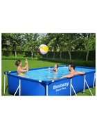 Бассейн каркасный Bestway Steel Pro 56424, 400×211×81 см, фильтр-насос, прямоугольный - Фото 9