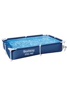 Бассейн каркасный Bestway Steel Pro 56401, 221×150×43 см, прямоугольный - Фото 9