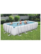 Бассейн каркасный Bestway Power Steel 56465, 549×274×122 см, фильтр-насос, лестница, тент, прямоугольный - Фото 8
