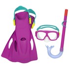 Набор для плавания SureSwim: маска, ласты, трубка, 7-14 лет, цвет МИКС, 25019 Bestway - Фото 5