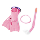 Набор для плавания Flapper, 3 предмета: маска, ласты, трубка, 3-6 лет, цвет МИКС Bestway - Фото 2