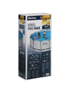 Бассейн каркасный Bestway Steel Pro MAX 56420, 366×122 см, фильтр-насос, лестница, тент, круглый - Фото 14