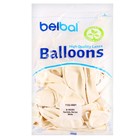 Воздушные шары латексные 14", пастель, 50 шт., белые - Фото 3