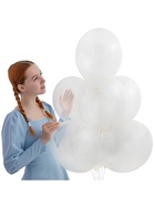 Воздушные шары латексные 14", кристалл, 50 шт., прозрачные - Фото 3