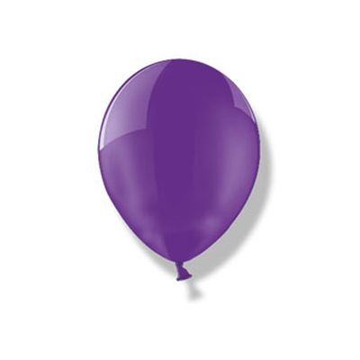 Шар латексный 14", кристалл, набор 50 шт., quartz purple