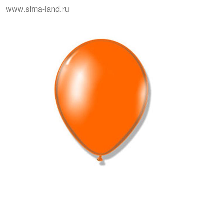 Шар латексный 14", пастель, набор 50 шт., оранжевый - Фото 1