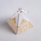 Коробка бонбоньерка, упаковка подарочная, «Роскошь золота», 7 х 7 х 7.5 см - Фото 2