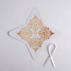 Коробка бонбоньерка, упаковка подарочная, «Роскошь золота», 7 х 7 х 7.5 см - Фото 4