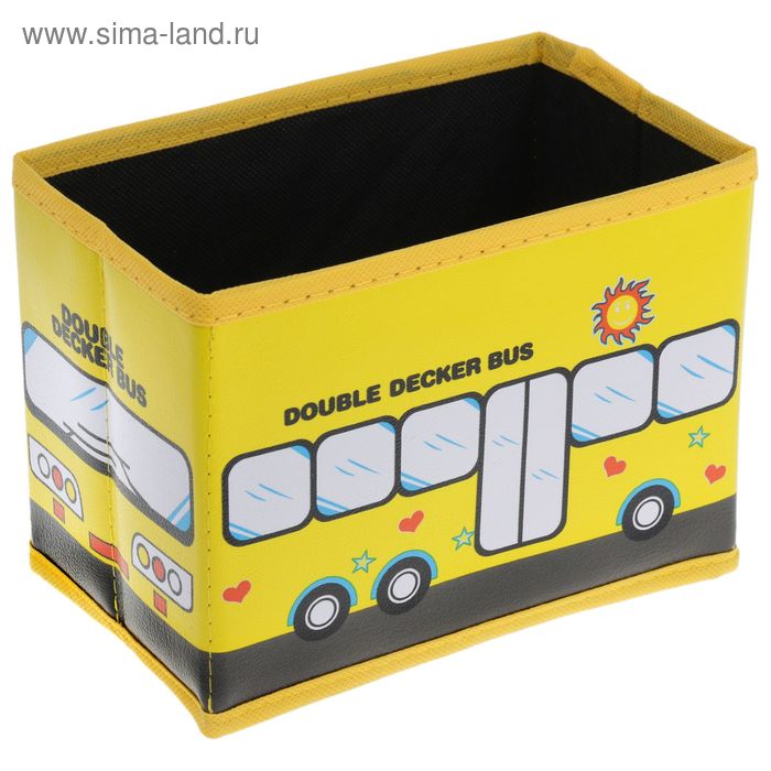 Короб стеллажный для хранения «Автобус», 19×11,5×13,5 см, без крышки - Фото 1