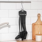 Набор кухонных принадлежностей Доляна «Орихалк», 6 предметов, чёрный - Фото 3