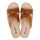 Туфли летние открытые женские Forio, цвет коричневый, размер 40, высота танкетки 5 см (арт. 35523-406-1) - Фото 2