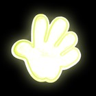 Светоотражающая наклейка "Ручка", 5,3*5,3см, 4шт на листе, цвет жёлтый - Фото 2