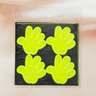 Светоотражающая наклейка "Ручка", 5,3*5,3см, 4шт на листе, цвет жёлтый - Фото 3