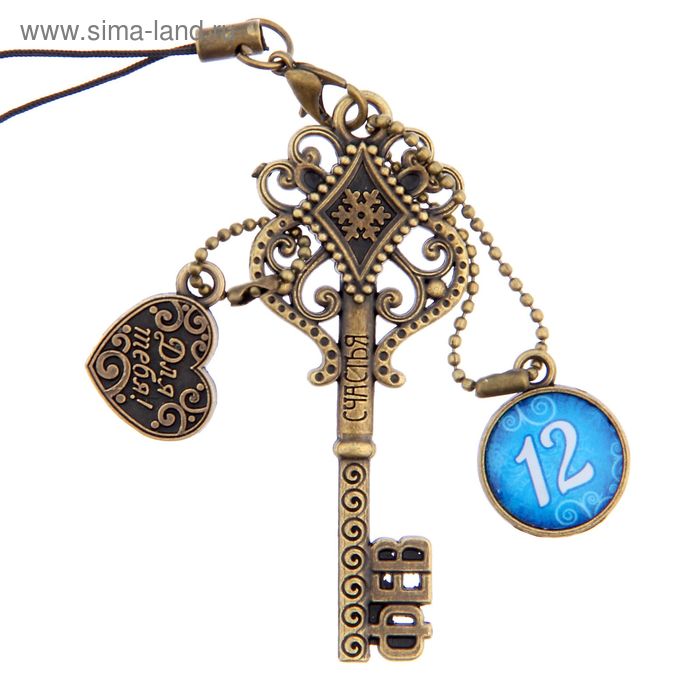 Ключ сувенирный "12 Февраля", серия 365 дней - Фото 1