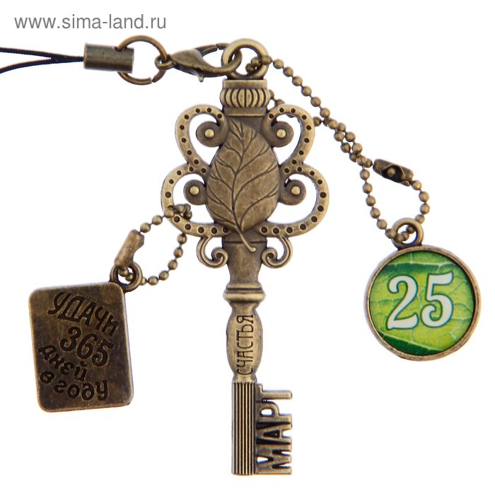 Ключ сувенирный "25 Марта", серия 365 дней - Фото 1