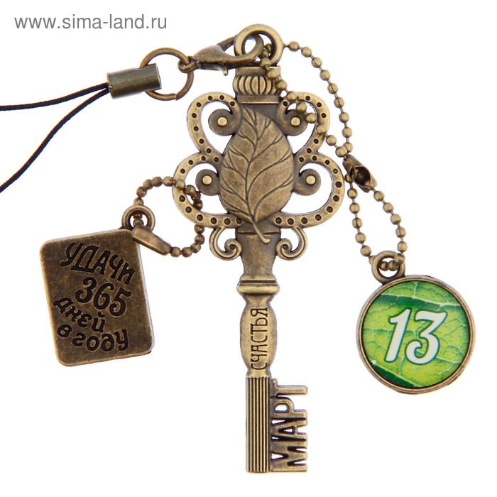 Ключ сувенирный "13 Марта", серия 365 дней - Фото 1
