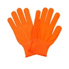 Перчатки рабочие, х/б с нейлоновой нитью, с ПВХ точками, размер 8, оранжевые, Greengo - Фото 2