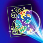 Набор для творчества. Лунная фреска «Космос», светящийся песок + блёстки - Фото 2