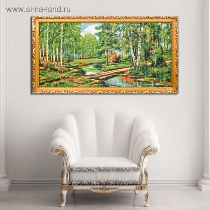 Гобеленовая картина  "Лесной мост"  80*40см - Фото 1