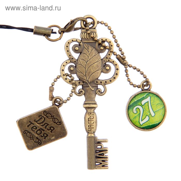 Ключ сувенирный "27 Марта", серия 365 дней - Фото 1