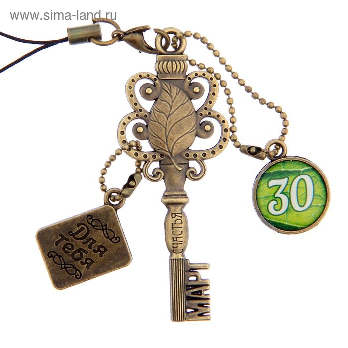 Ключ сувенирный "30 Марта", серия 365 дней - Фото 1