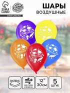 Воздушные шары латексные 12", «Выпускной», 5 шт. - Фото 1
